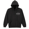 Black bears custom logo printed hoodie on white background