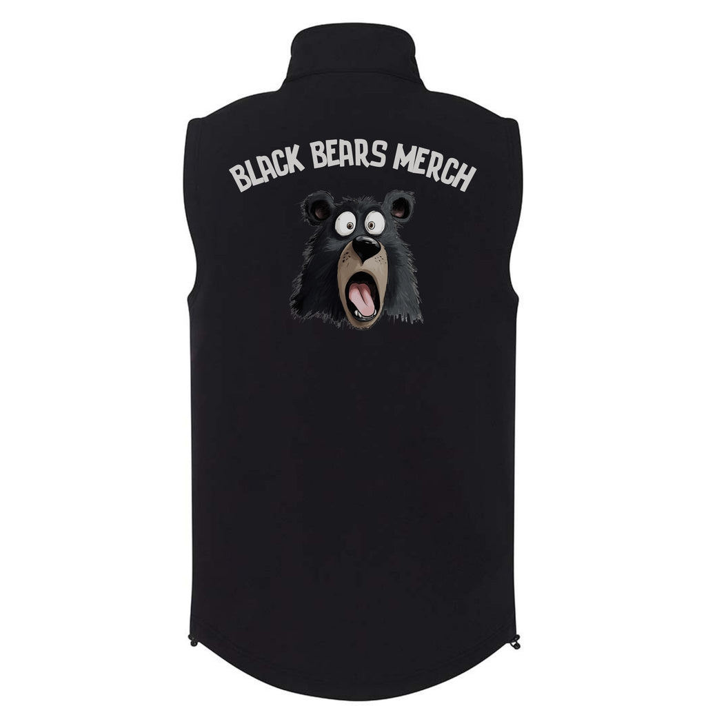 Softshell gilet personalised with your logo printed to order in scotland  by black bears merch